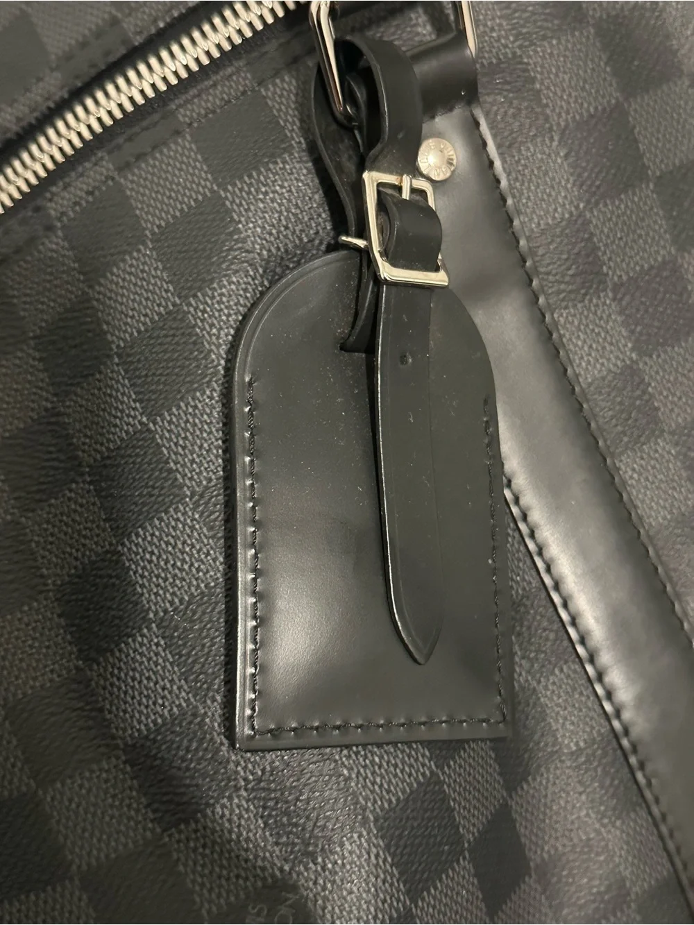Louis Vuitton Keepall Bandoulière 55 in Black Damier Graphite Canvas